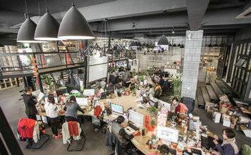 遇见奶牛总部加盟峰会参观现场人头涌动