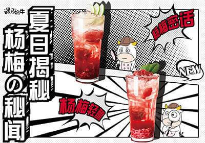 奶茶新品杨梅水果茶