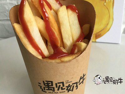遇见奶牛奶茶店小吃产品